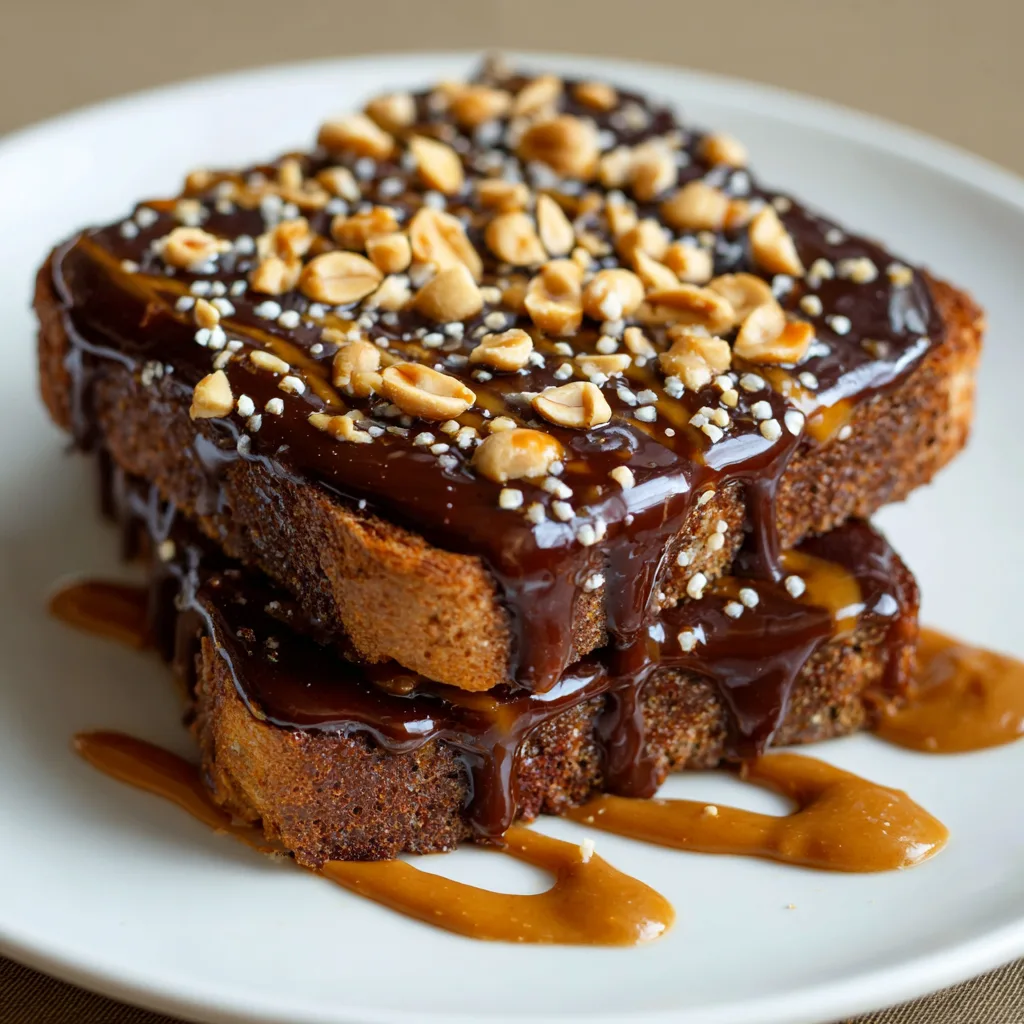 Chocolate Peanut Toast Recipe 2 Chocolate Peanut Toast Recipe - Recipe Image