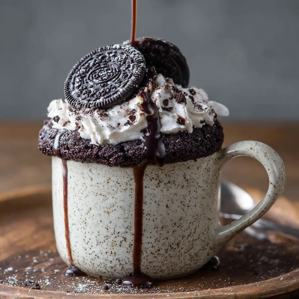Oreo Mug Cake Recipe - Recipe Image