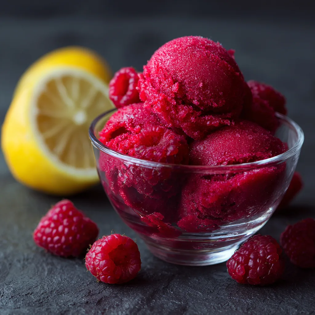 Raspberry Sorbet Recipe 3 Raspberry Sorbet Recipe - Recipe Image