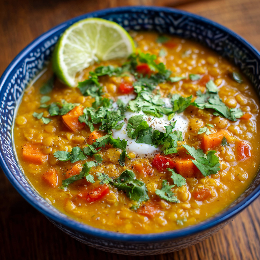 Coconut Curry Lentil Soup Recipe - Recipe Image