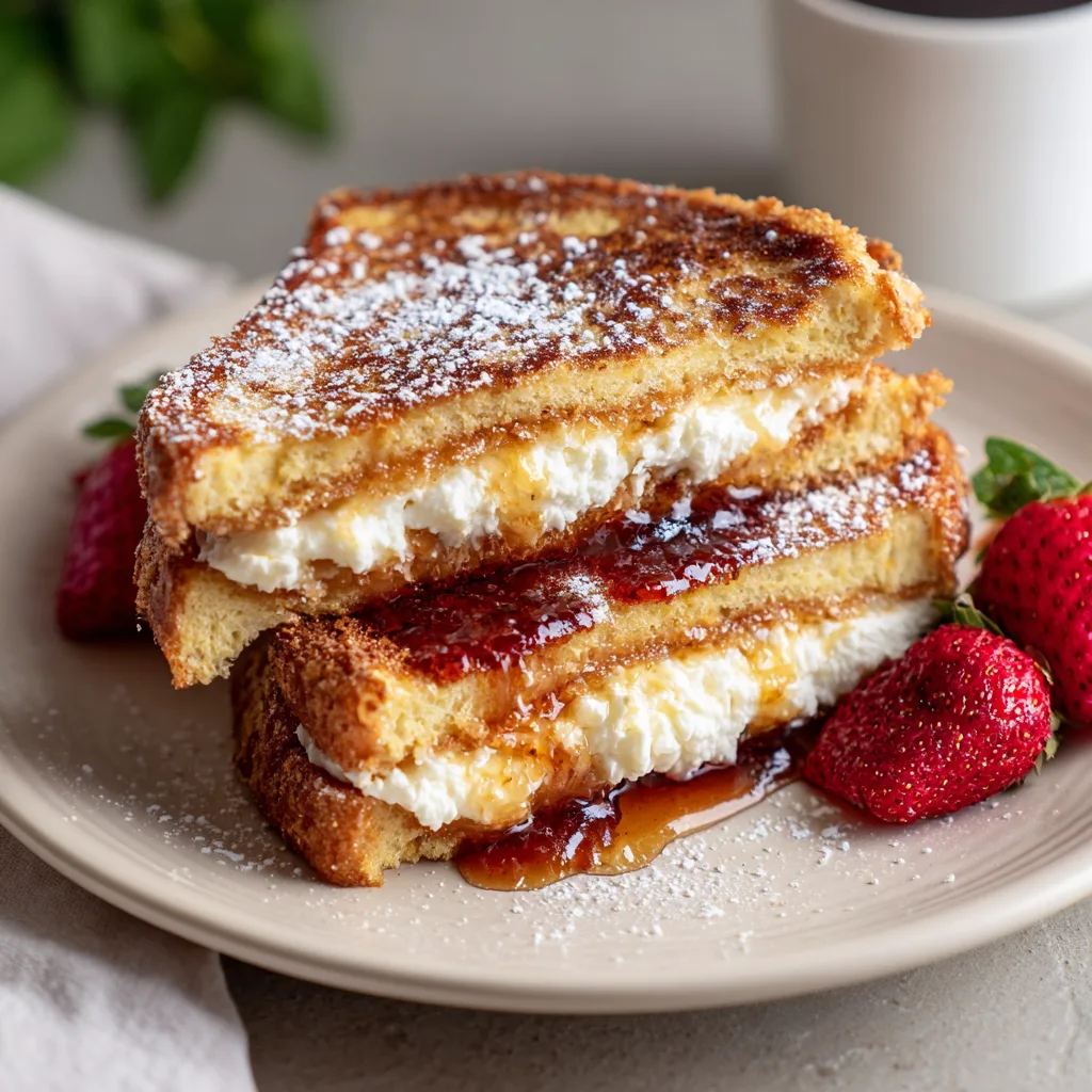 Cream Cheese Stuffed French Toast Recipe 2 Cream Cheese Stuffed French Toast Recipe - Recipe Image