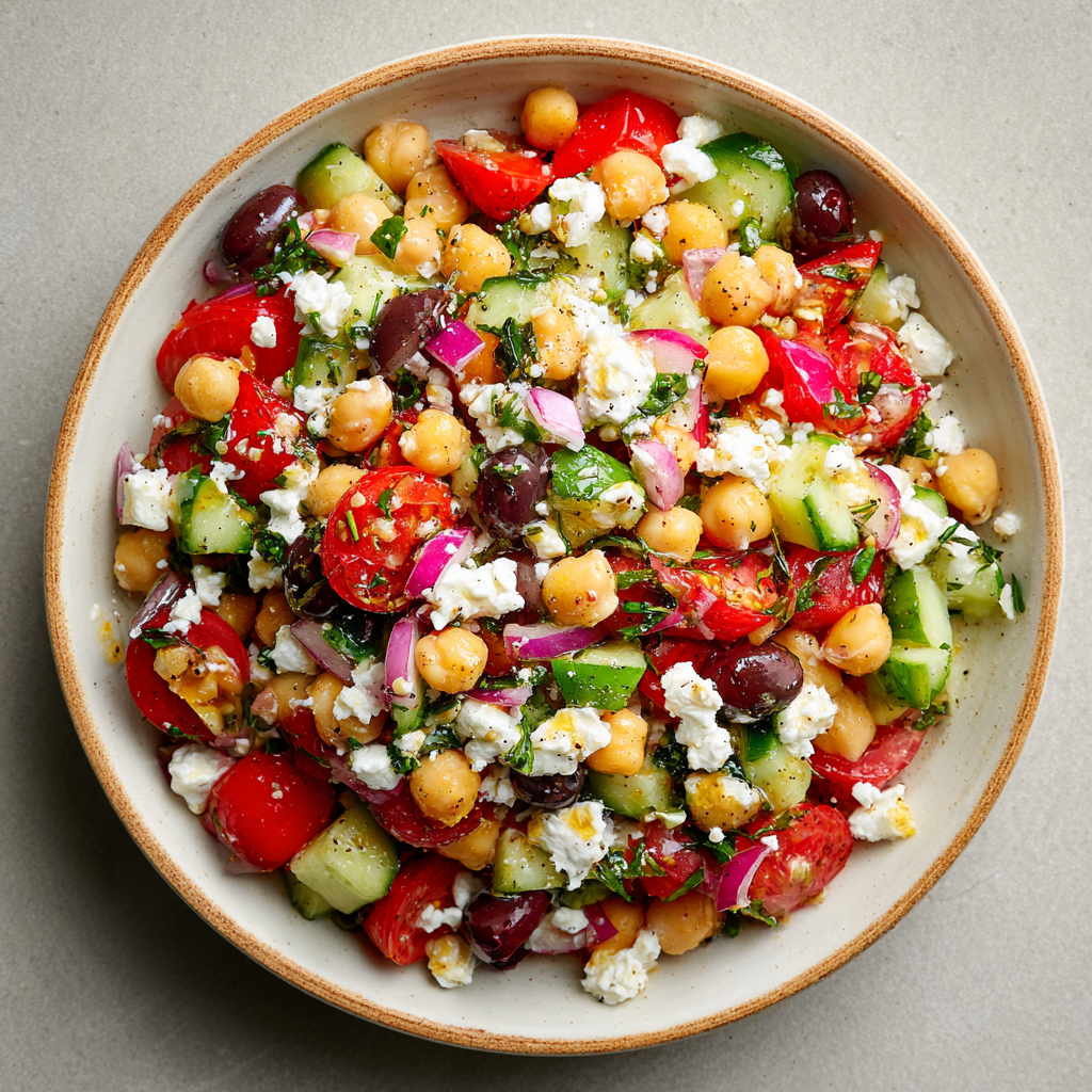 Mediterranean Chickpea Salad Recipe - Recipe Image