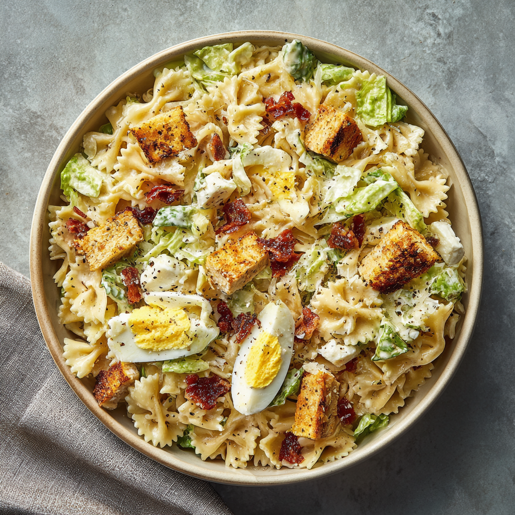 Caesar Pasta Salad Recipe - Recipe Image