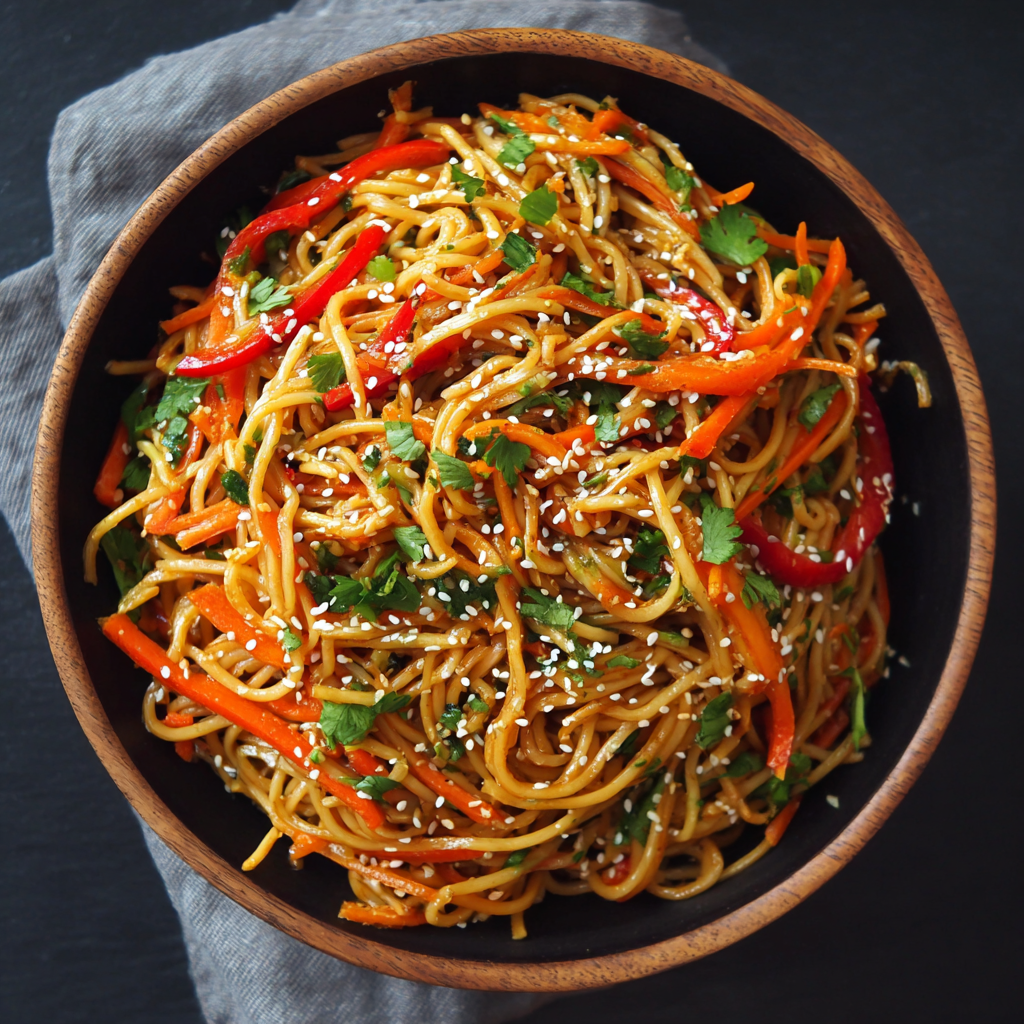 Asian Sesame Noodle Salad Recipe - Recipe Image