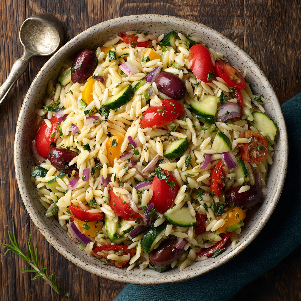 Mediterranean Orzo Salad Recipe - Recipe Image