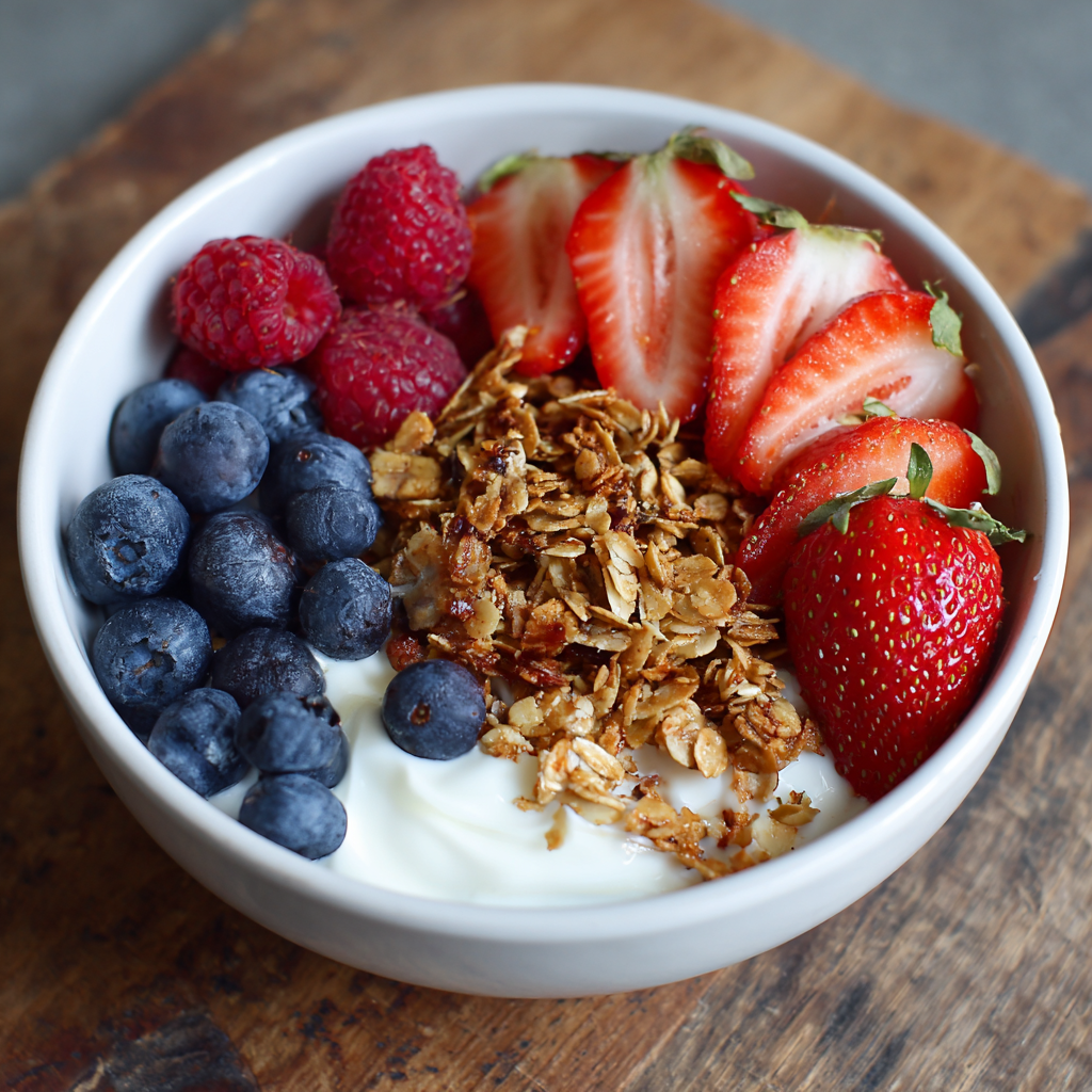 Berry Yogurt Granola Bowl Recipe - Recipe Image