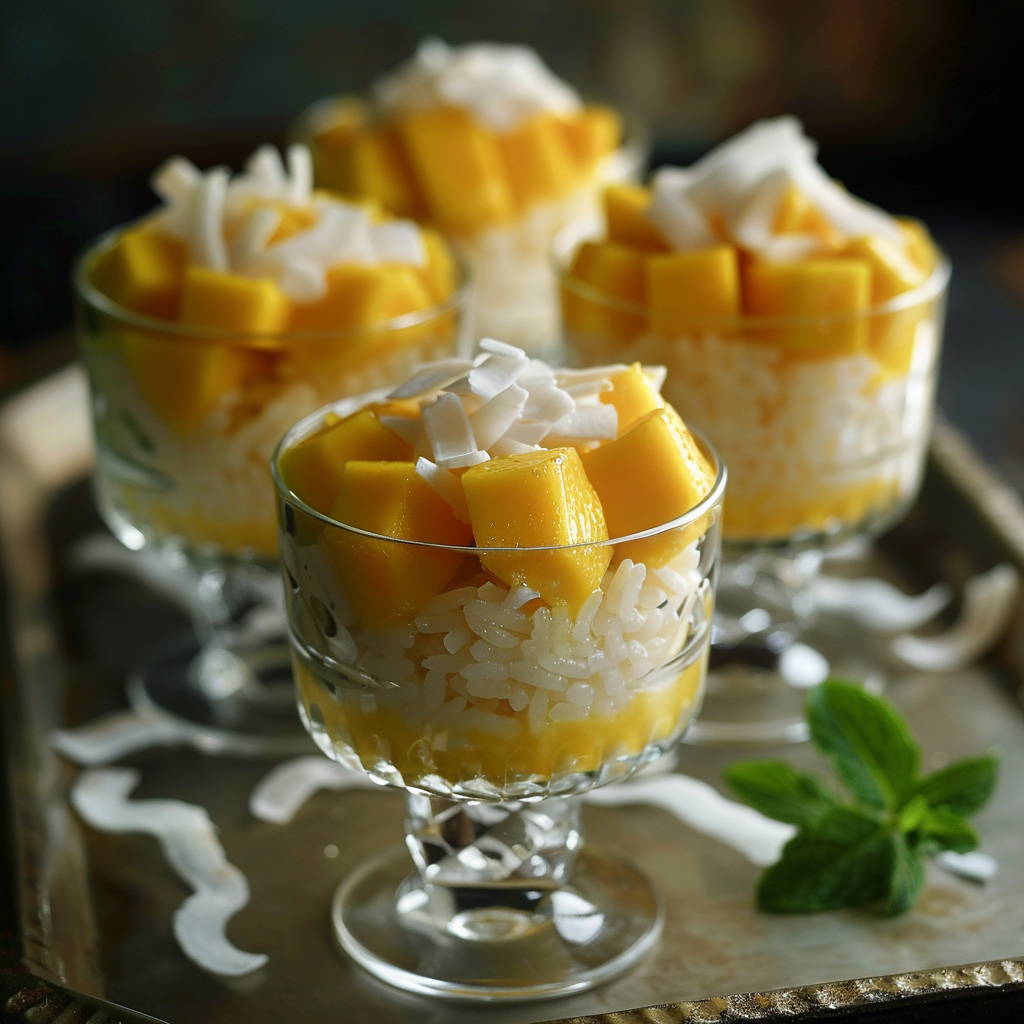 Mango Coconut Rice Dessert Cups Recipe
