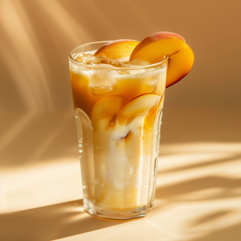 Iced Vanilla Peach Coffee Recipe