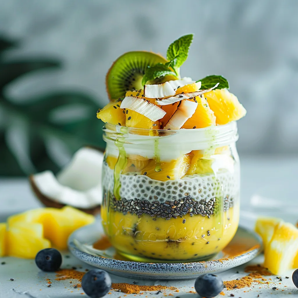 Pineapple Coconut Chia Pudding Recipe