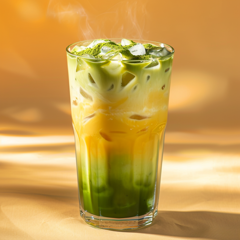 Iced Mango Matcha Latte Recipe