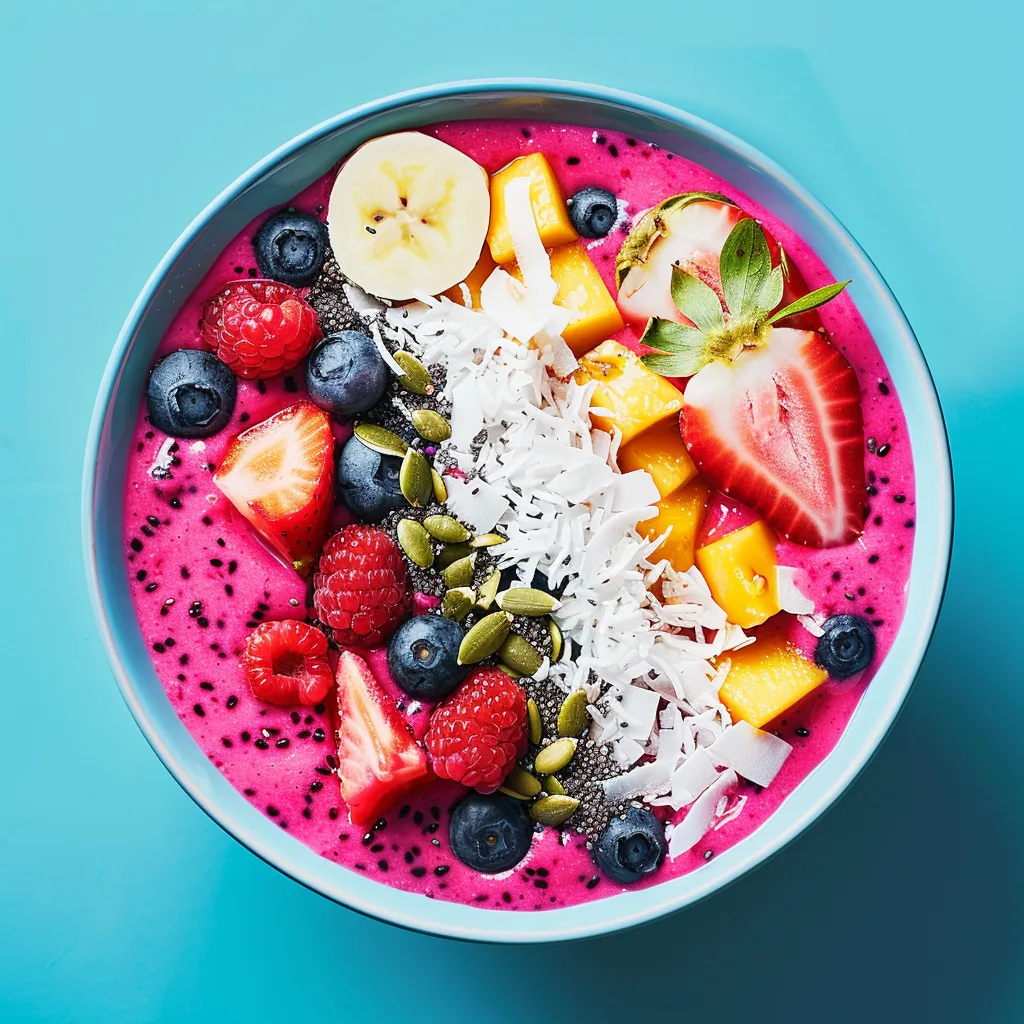 Tropical Dragon Fruit Coconut Bowl Recipe