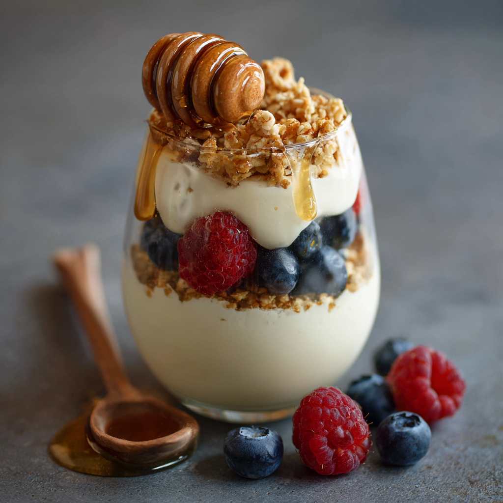 Frozen Yogurt Honey Parfait (Minimal Style) Recipe 2 Frozen Yogurt Honey Parfait (Minimal Style) Recipe - Recipe Image