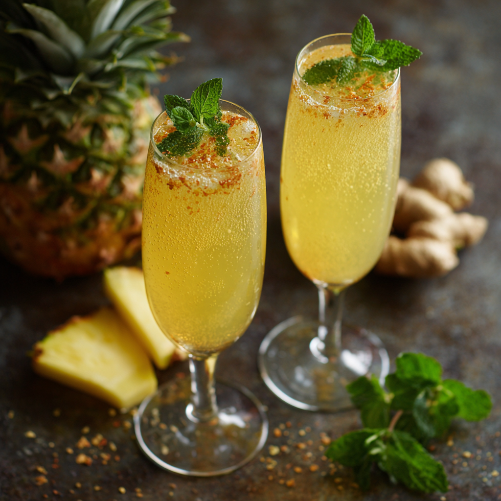 Pineapple Ginger Sparkler Recipe 3 Pineapple Ginger Sparkler Recipe - Recipe Image