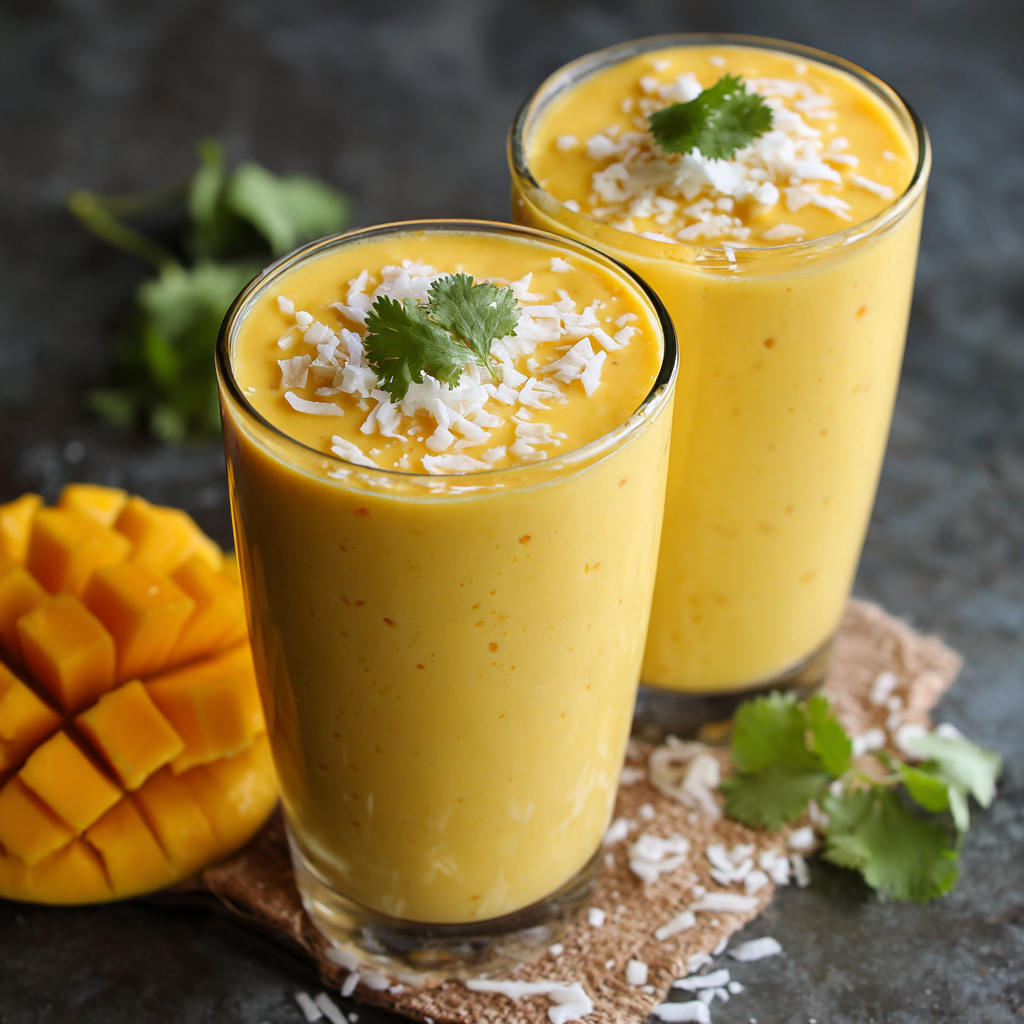 Mango Coconut Cloud Smoothie Recipe 2 Mango Coconut Cloud Smoothie Recipe - Recipe Image