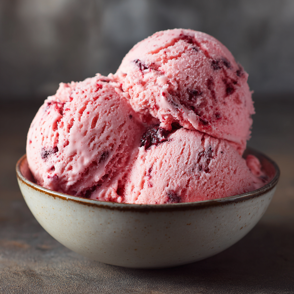 Watermelon Cranberry Ice Cream Recipe - Recipe Image