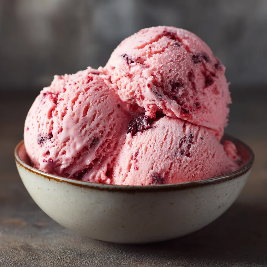 Watermelon Cranberry Ice Cream Recipe 2 Watermelon Cranberry Ice Cream Recipe - Recipe Image