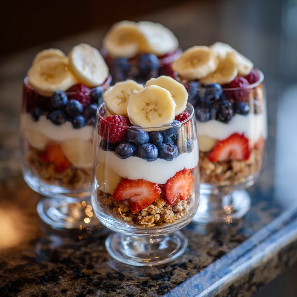 Fruit Yogurt Parfait Recipe 3 Fruit Yogurt Parfait Recipe - Recipe Image