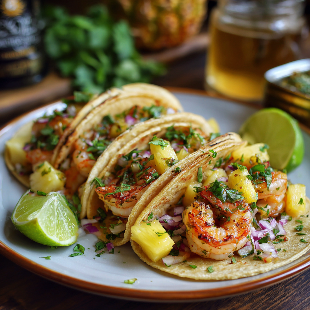 Pineapple Shrimp Tacos Recipe