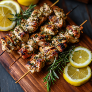 Lemon Herb Grilled Chicken Skewers Recipe