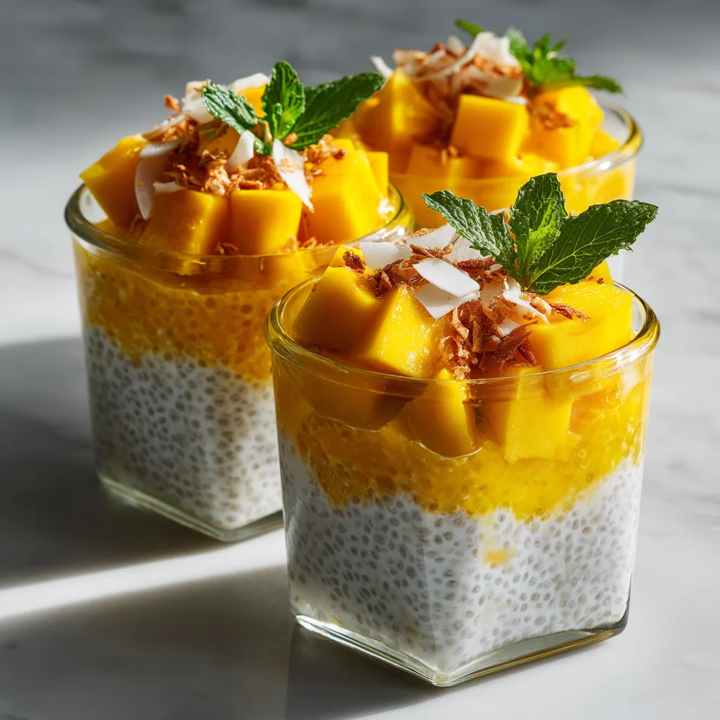 Mango Coconut Chia Pudding Recipe