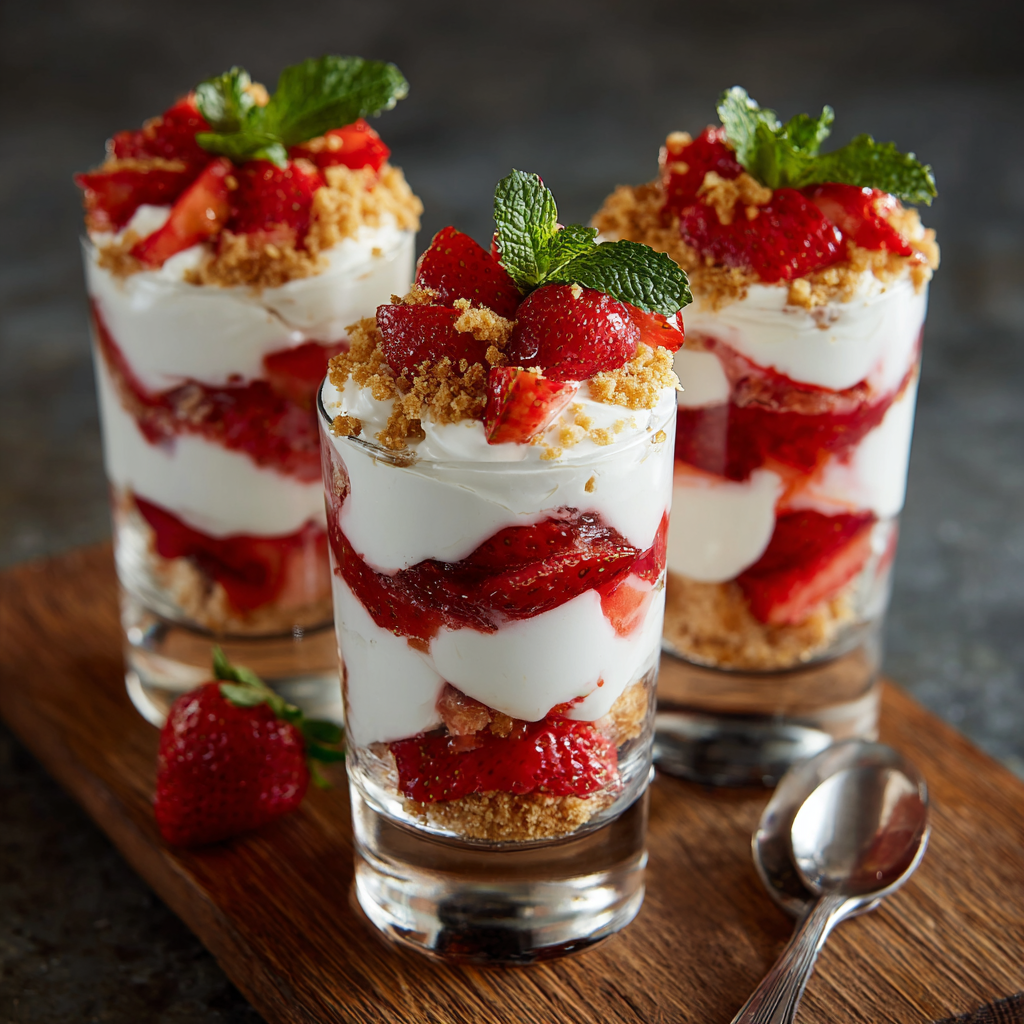 Strawberry Cheesecake Parfaits Recipe