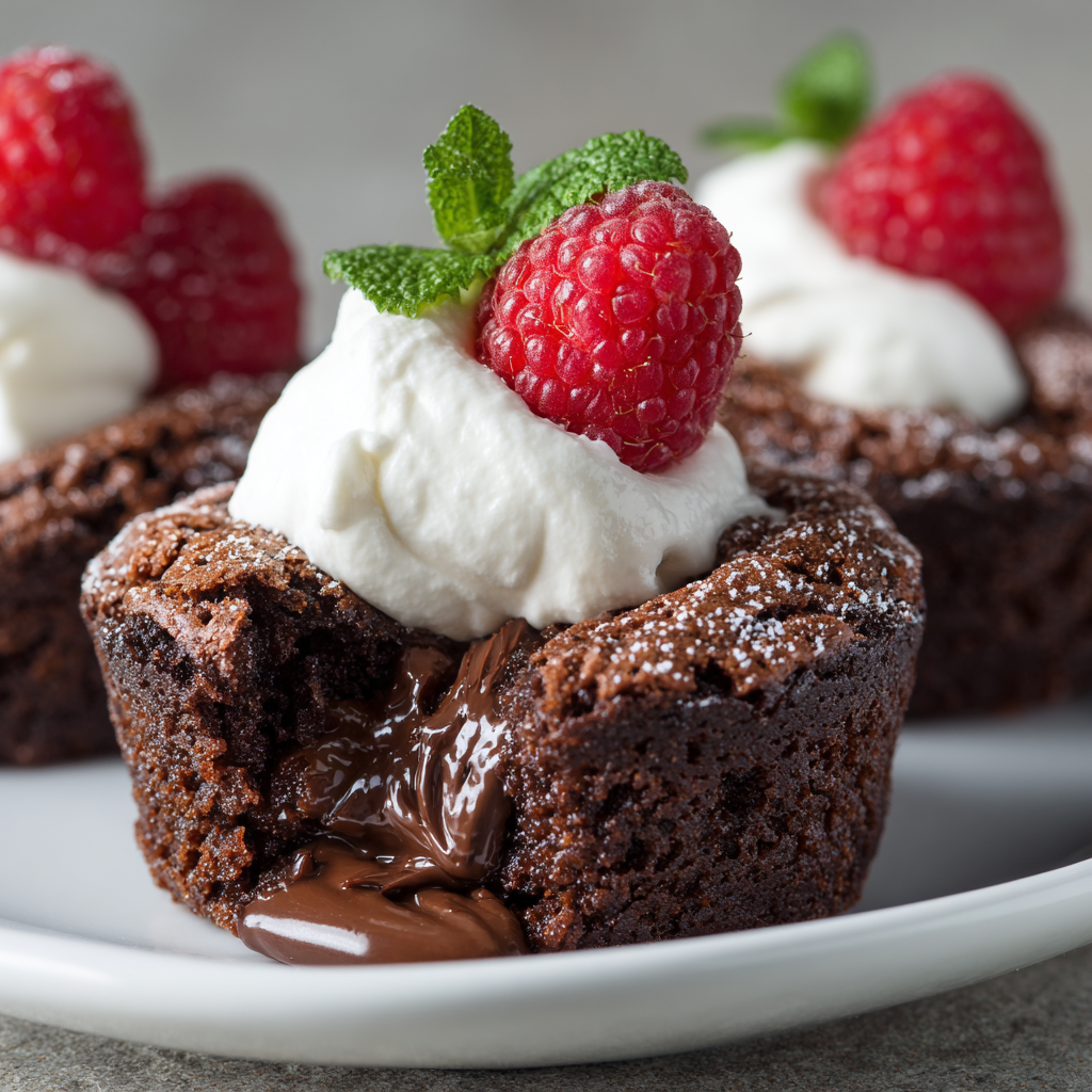 Chocolate Lava Brownie Cups Recipe