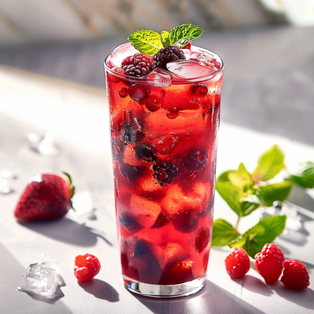 Berry Iced Drink Recipe