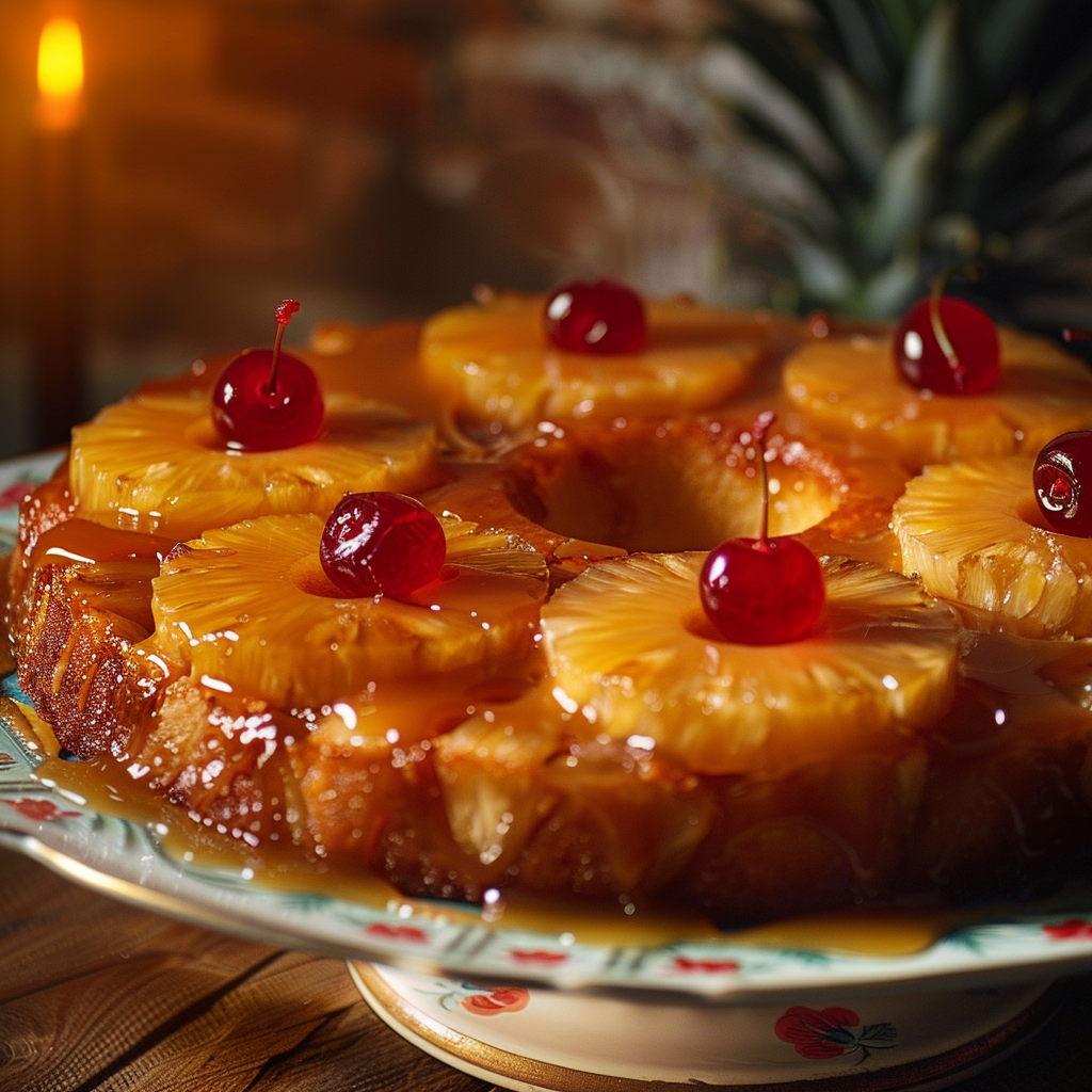 Pineapple Upside-Down Cake Recipe - Recipe Image