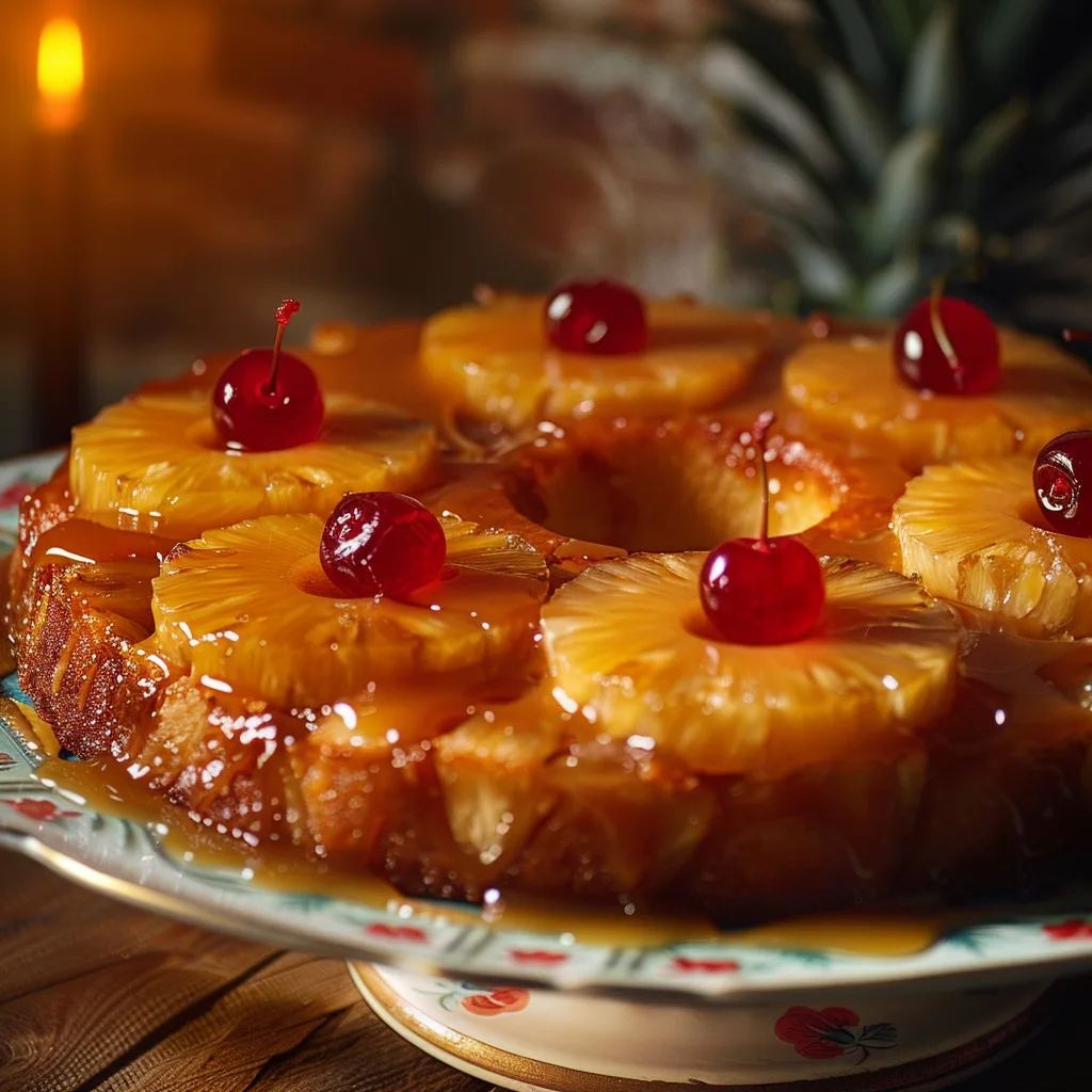 Pineapple Upside-Down Cake Recipe - Recipe Image