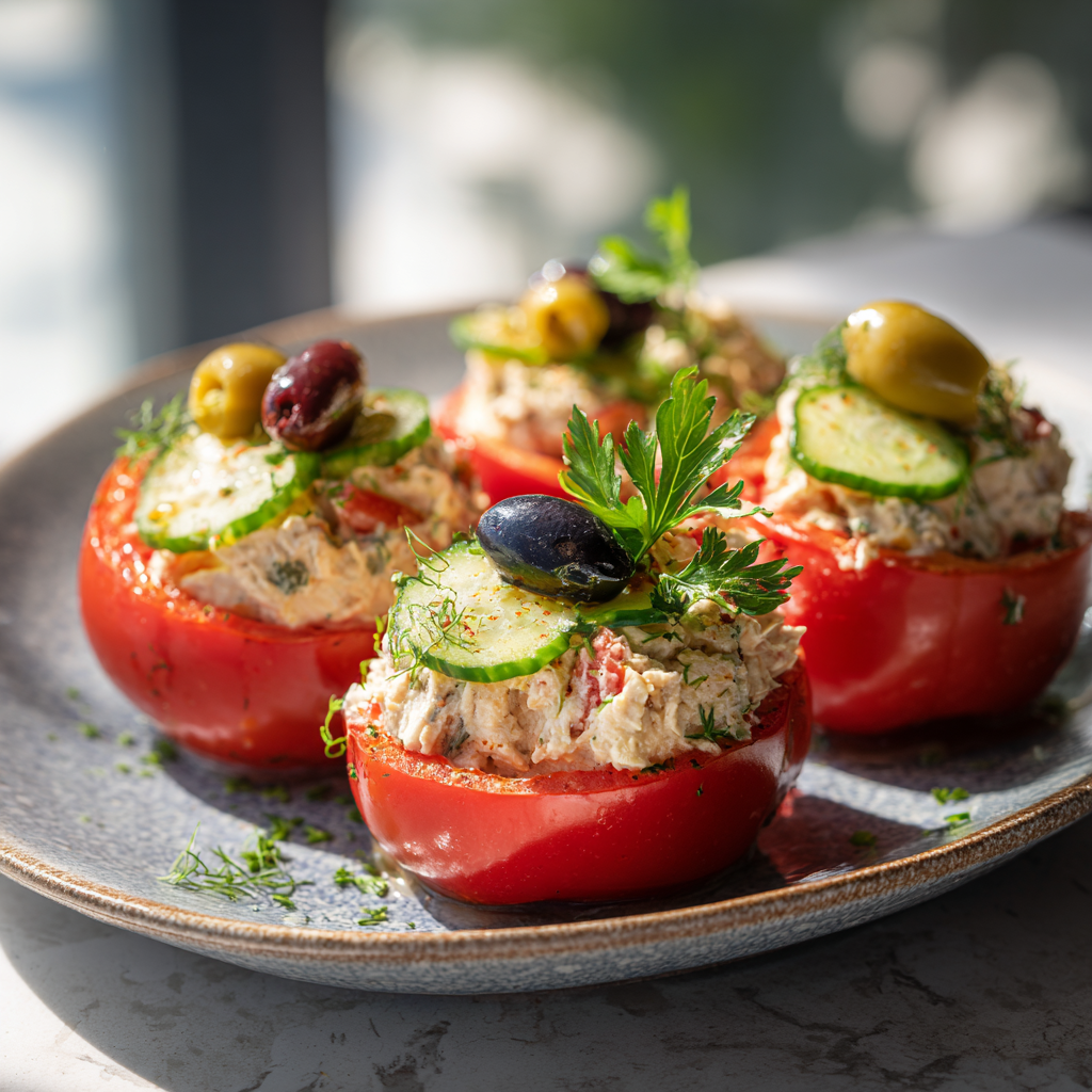 Tuna Stuffed Tomatoes Recipe