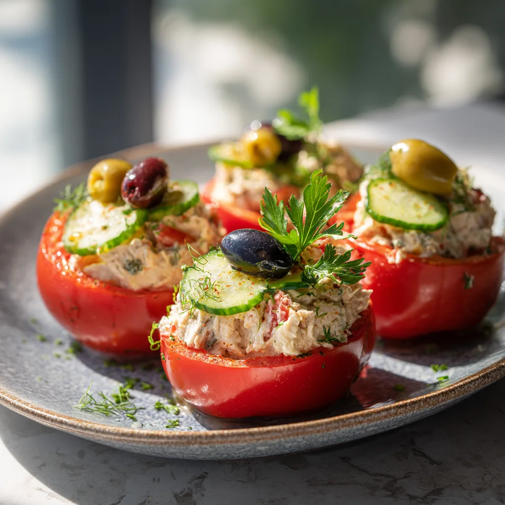 Tuna Stuffed Tomatoes Recipe