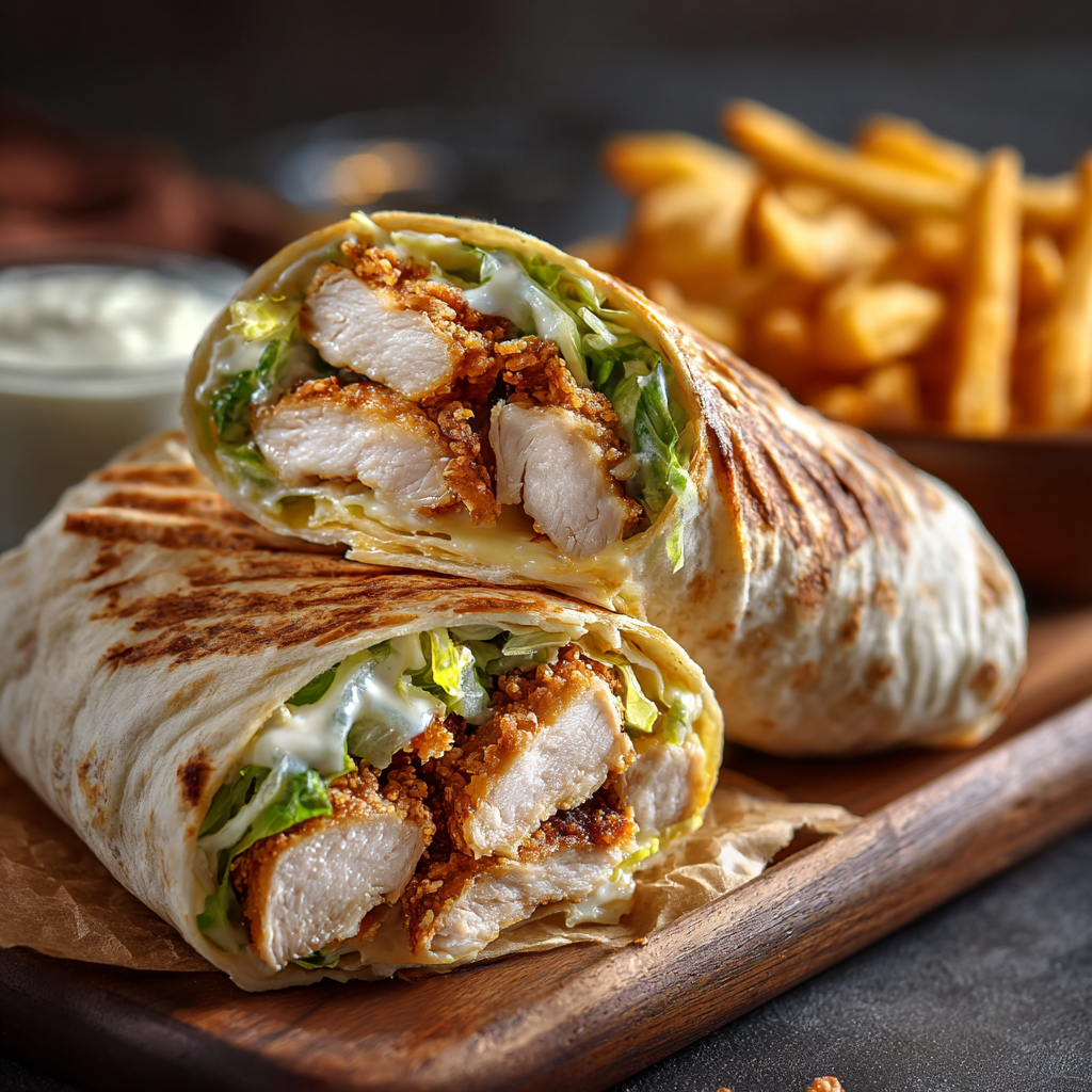 Crunchy Chicken Wrap Recipe