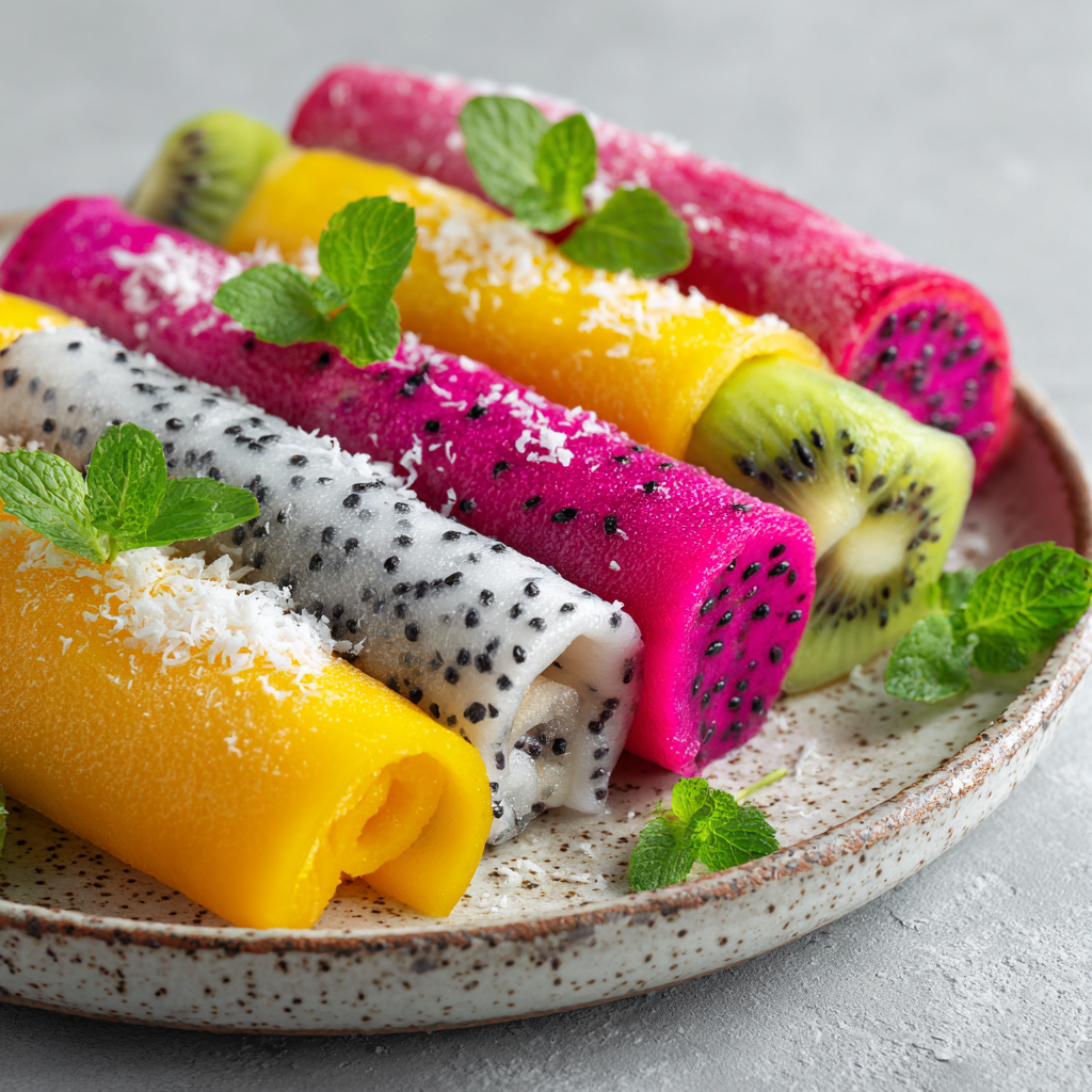 Tropical Fruit Rolls Recipe - Recipe Image