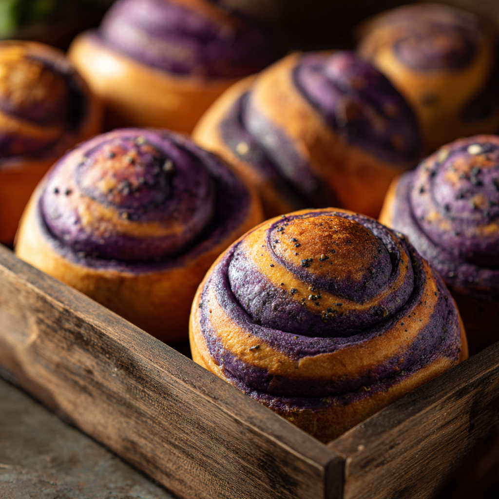 Savory Ube Rolls Recipe