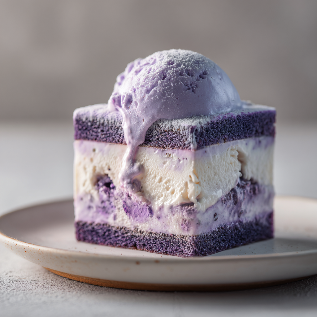 Ube Ice Cream Cake Sandwich For One Recipe
