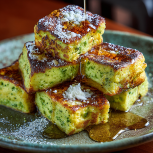 Pandan Coconut French Toast Bites Recipe