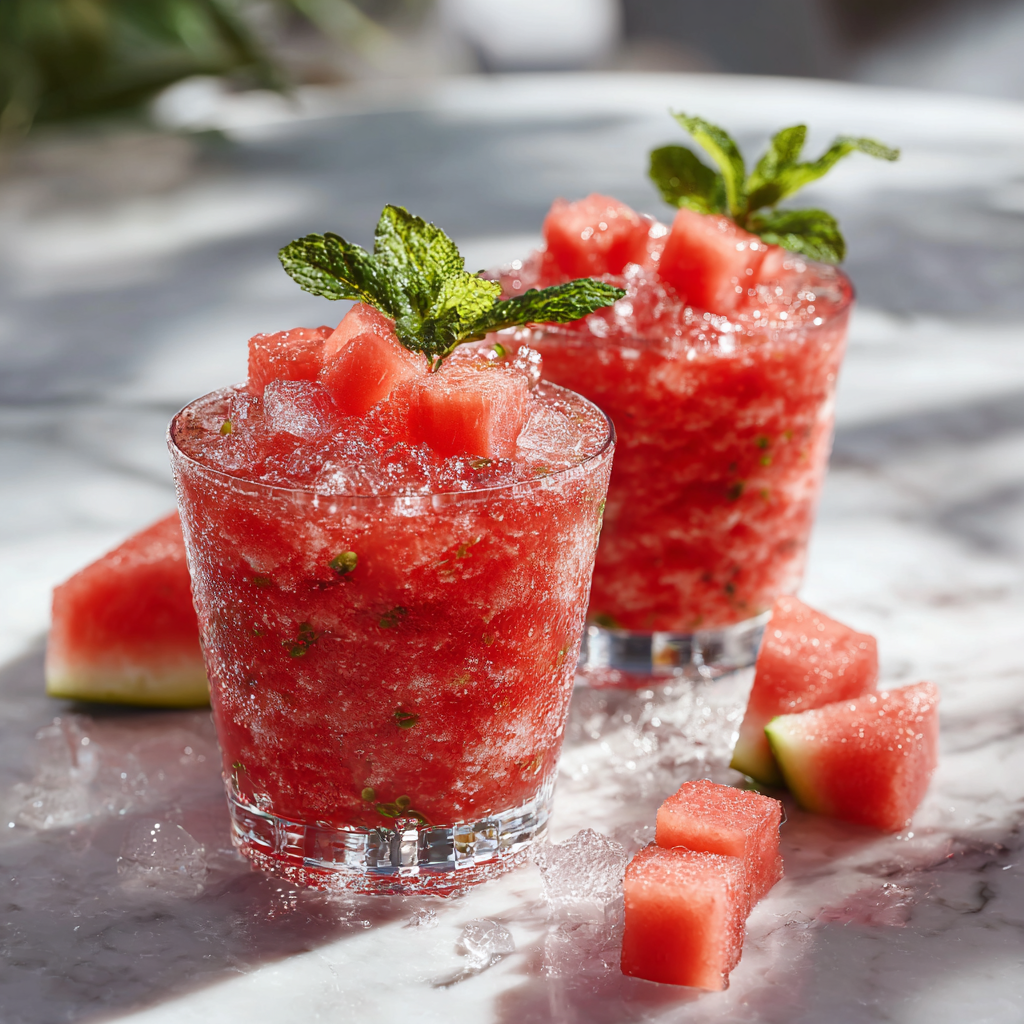 Watermelon Mint Slush Recipe