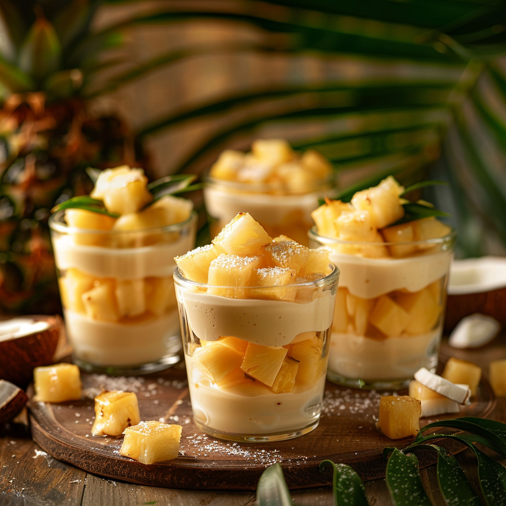 Pineapple Coconut Dessert Jars Recipe