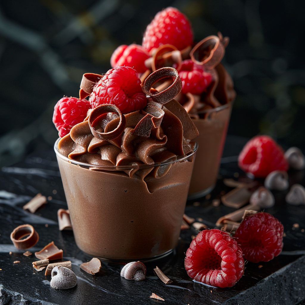 Raspberry Chocolate Mousse Cups Recipe