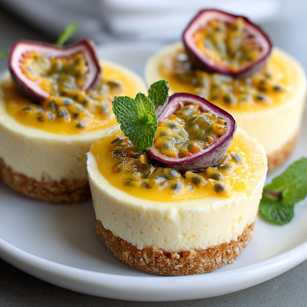 Passion Fruit Cheesecake Cups Recipe