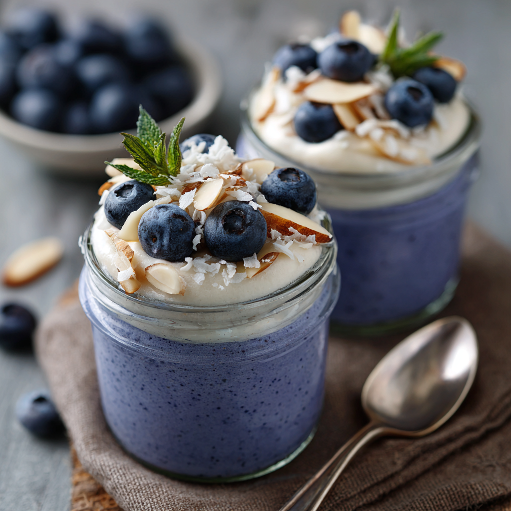 Blueberry Coconut Mousse Jars Recipe