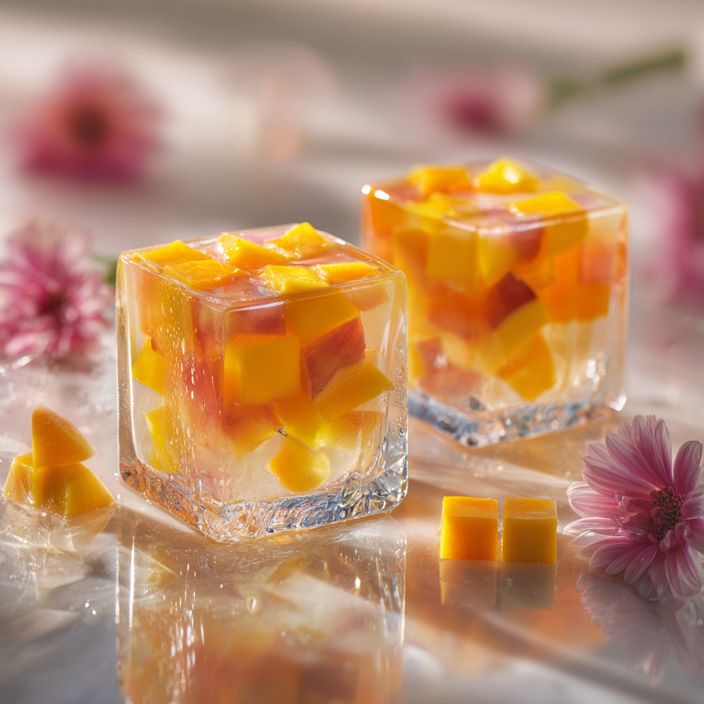 Peach Mango Jelly Cups Recipe