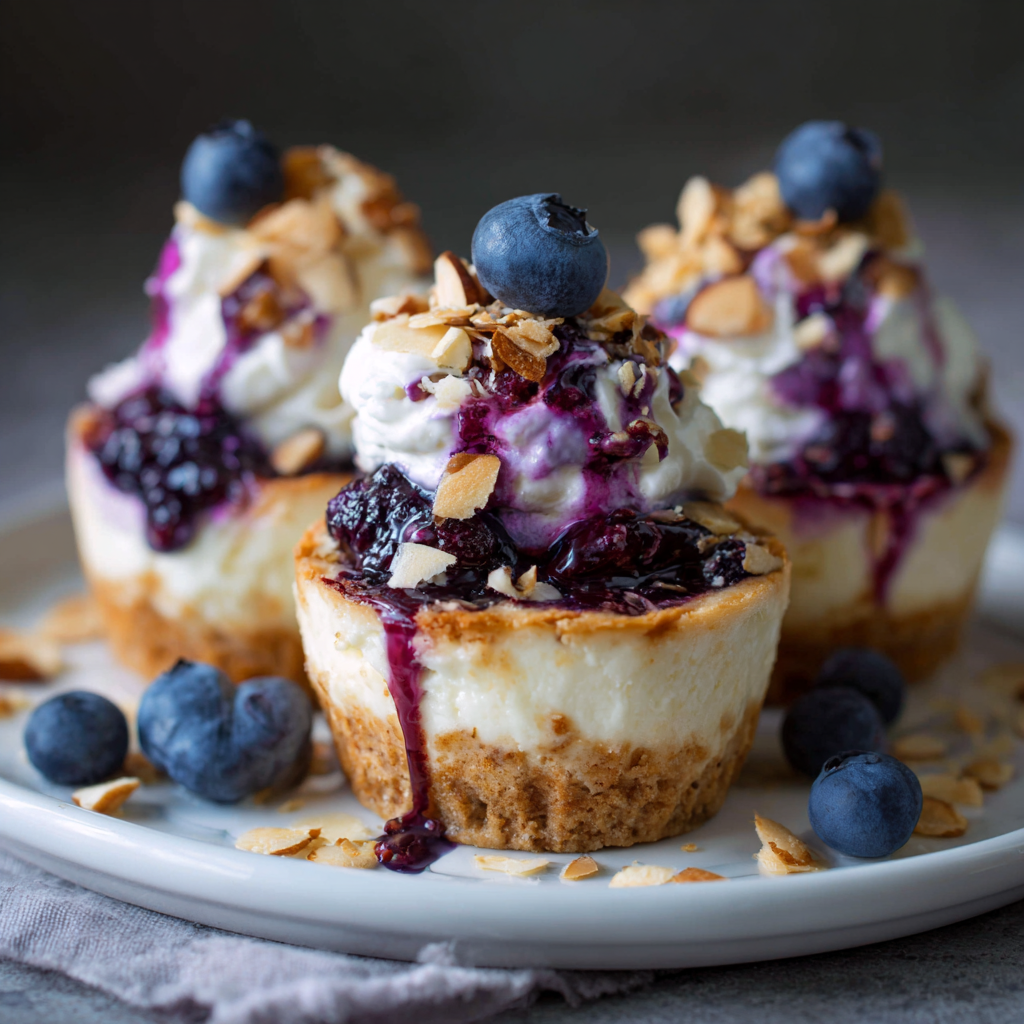 Blueberry Vanilla Cheesecake Cups Recipe