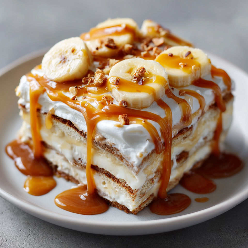 Banana Caramel Icebox Cake Recipe