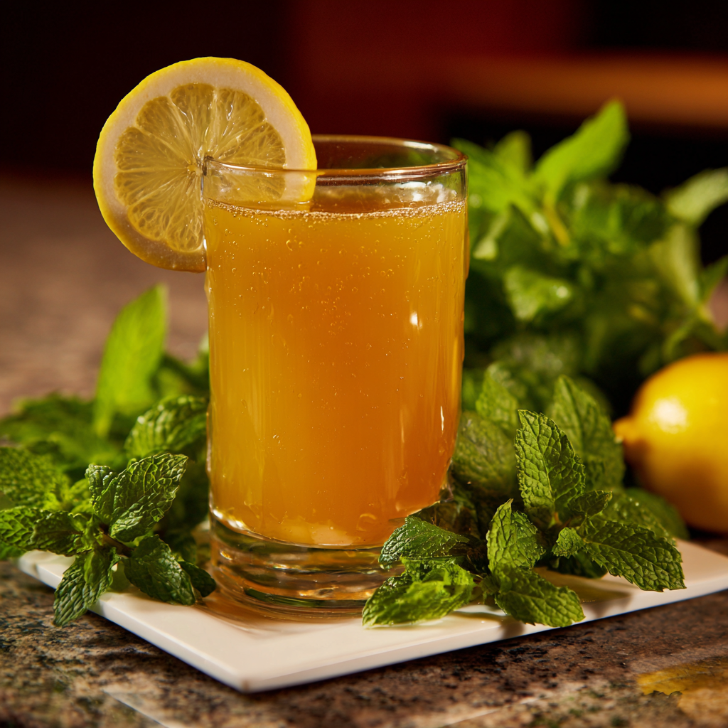 Honey Lemon Mint Juice Recipe