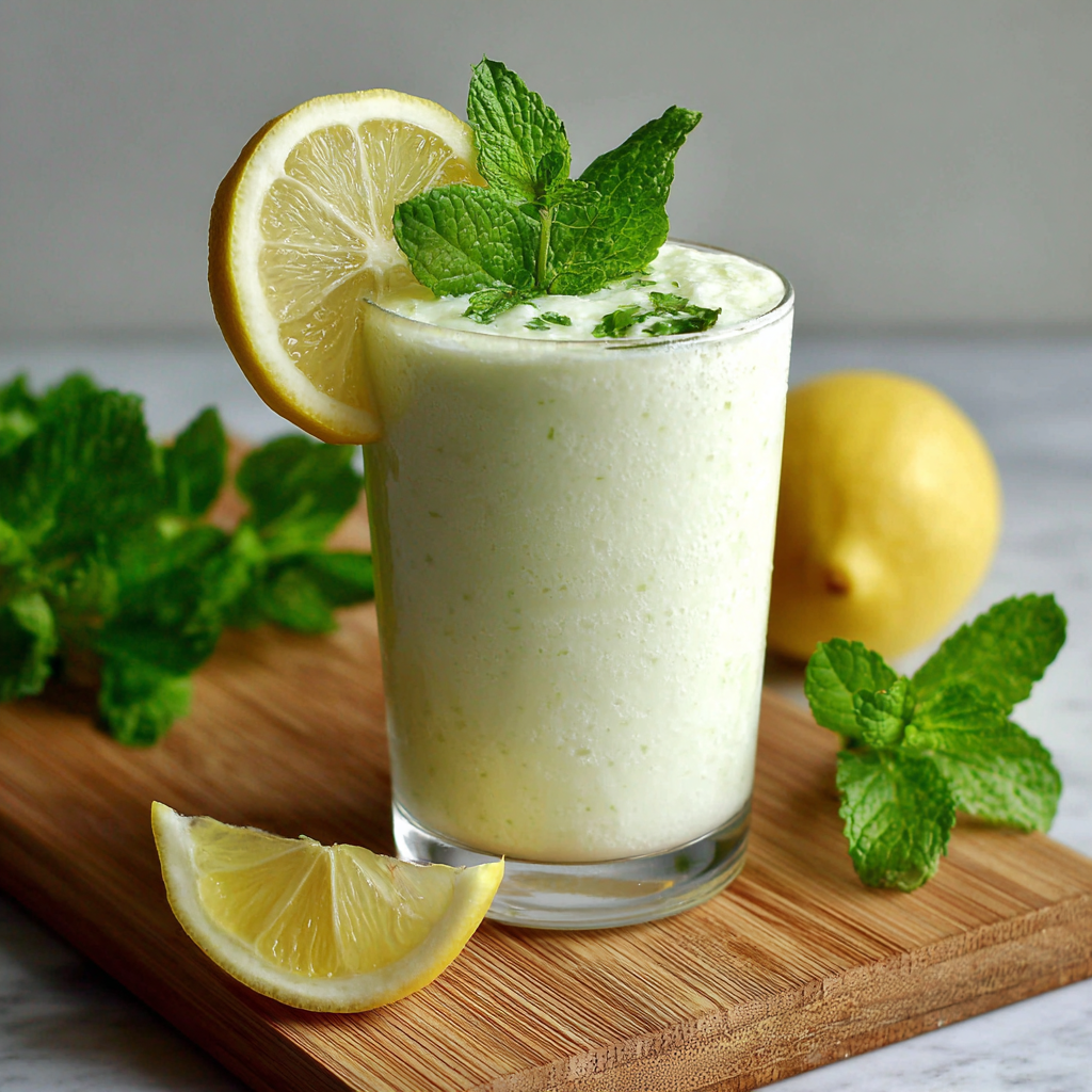 Lemon Mint Yogurt Smoothie Recipe