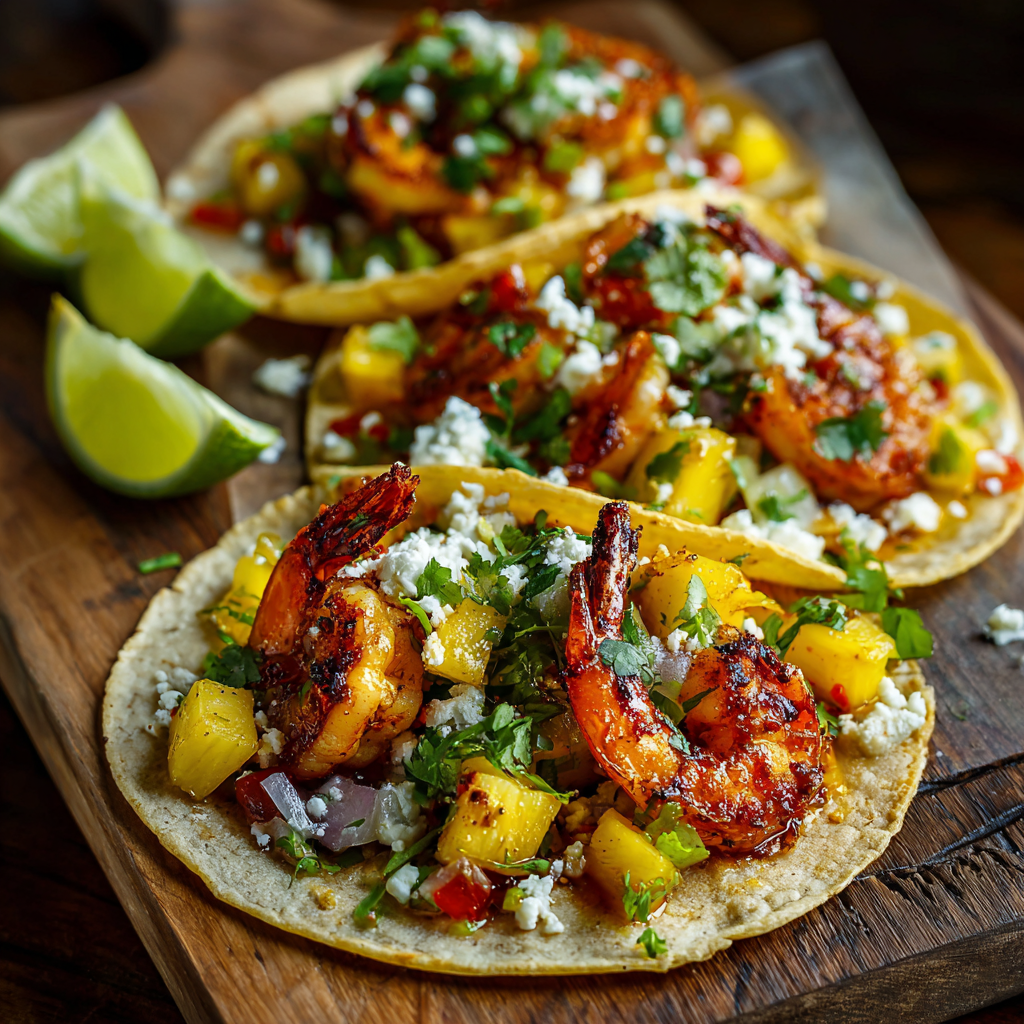 Pineapple Shrimp Tacos Recipe - Recipe Image