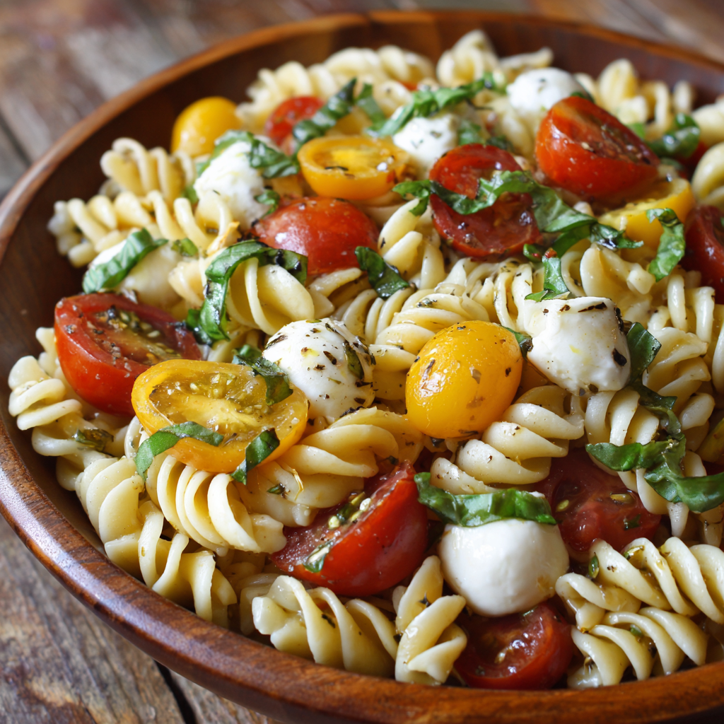 Caprese Pasta Salad Recipe - Recipe Image