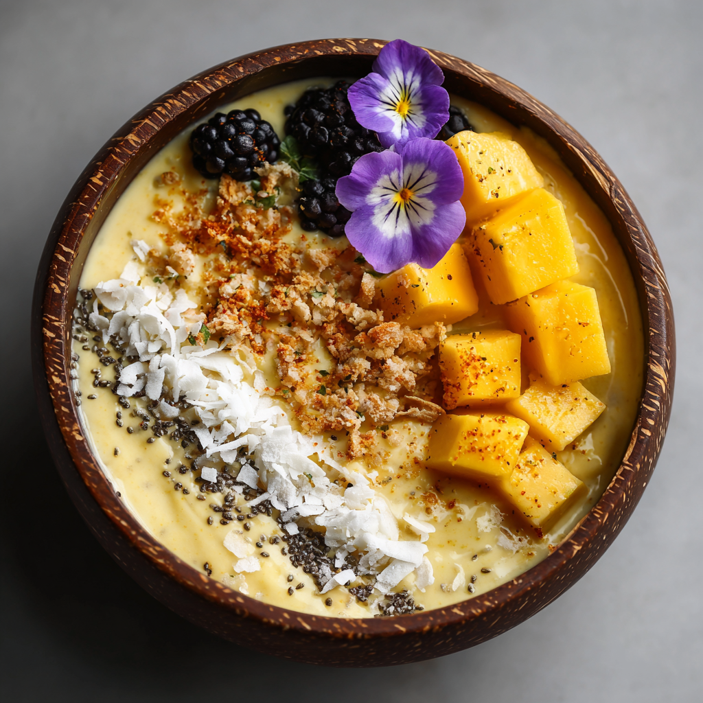 Mango Coconut Smoothie Bowl Recipe - Recipe Image