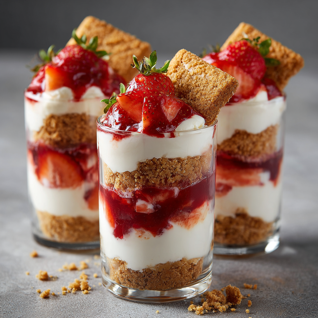 Strawberry Cheesecake Parfaits Recipe - Recipe Image